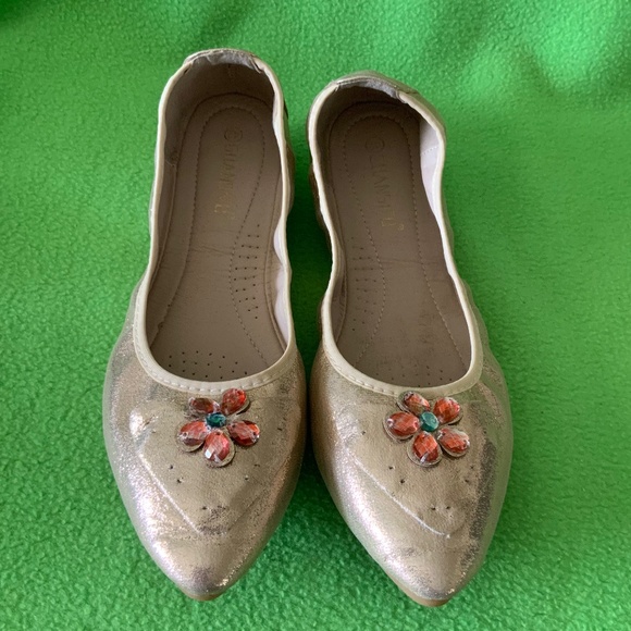 Guansitu Jeweled Ballet Flats 42 - Picture 1 of 7